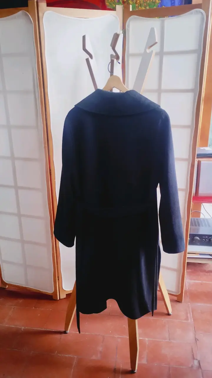 Abrigo negro de lana Zara para mujer - 2