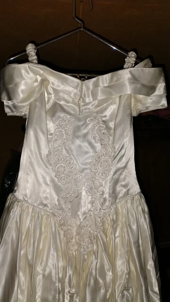Vestido de Novia Blanco talla 40 (s/m) - 1