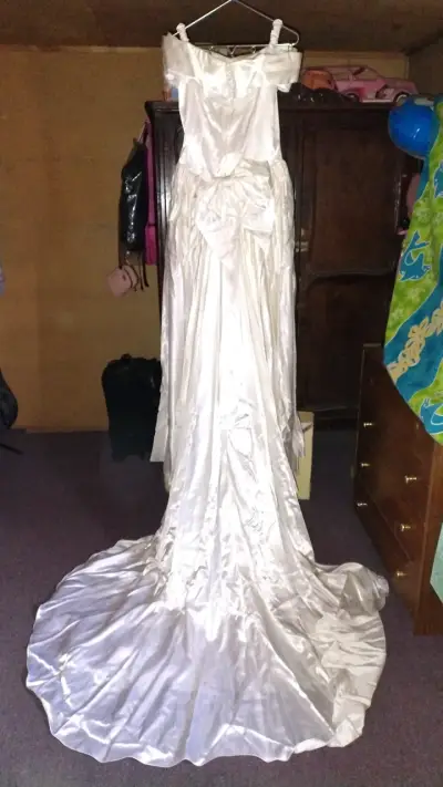 Vestido de Novia Blanco talla 40 (s/m) - miniatura 3