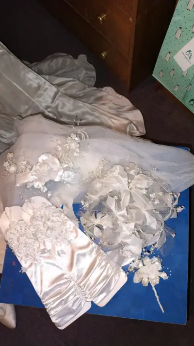 Vestido de Novia Blanco talla 40 (s/m) - miniatura 5