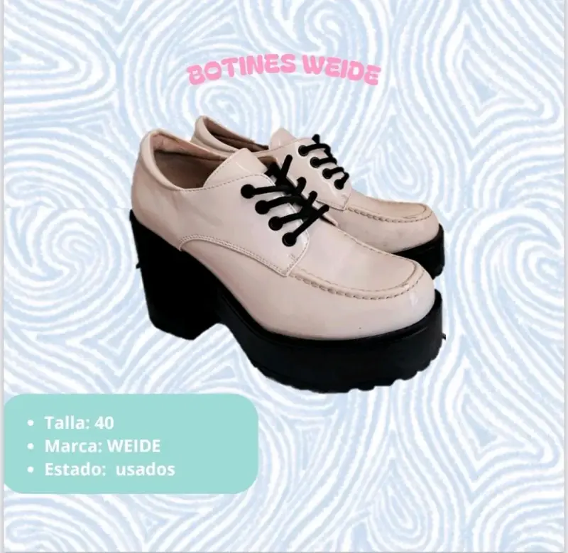 Botines de plataforma Weide talla 40