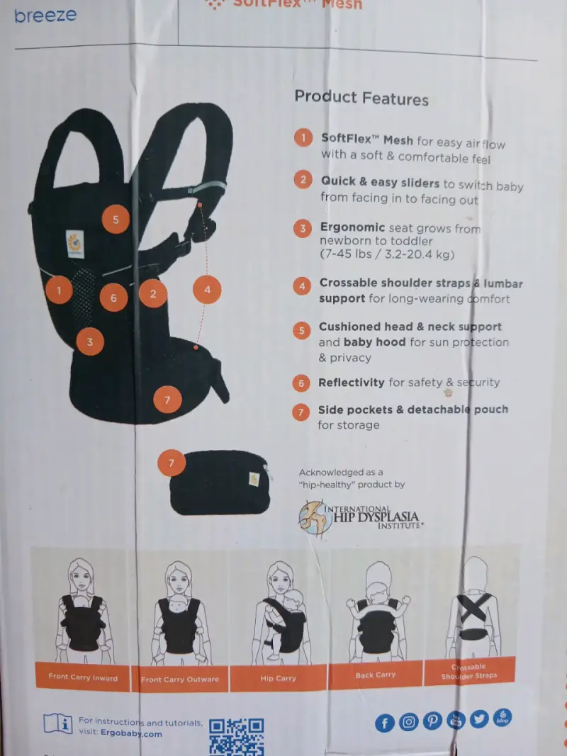 Portabebés Ergobaby Omni Breeze All-in-One - 3