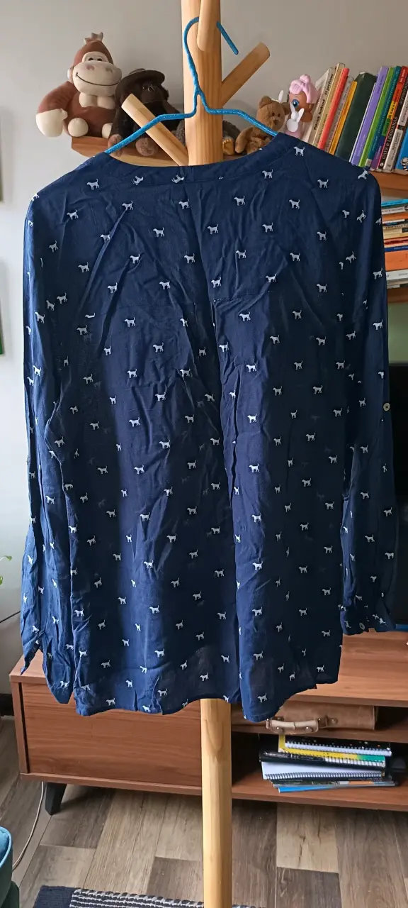 Blusa azul con estampado de perros Marquis - 2