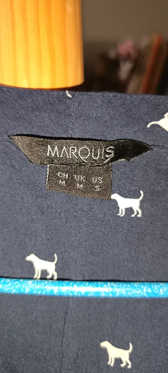 Blusa azul con estampado de perros Marquis - 3