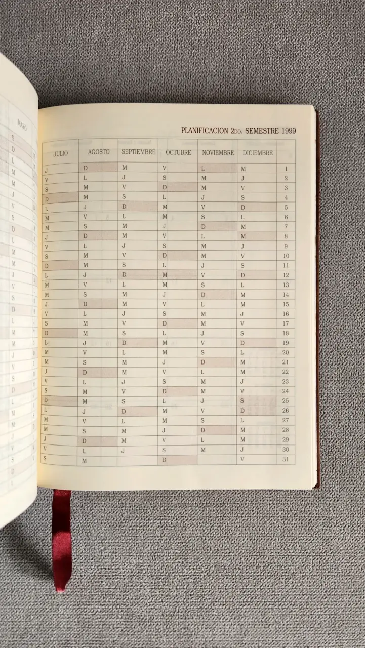 Agenda Búho vintage de cuero 1999 - 4