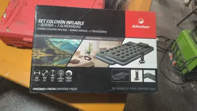 Set colchón inflable Klimber con bomba - miniatura 1