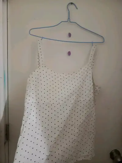 Blusa sin mangas de lunares Blu Girl - miniatura 1