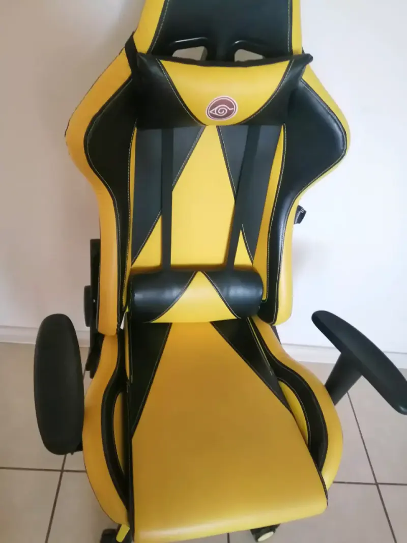 Silla Gamer Ergonómica Amarilla y Negra