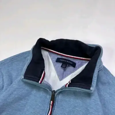 Polerón azul Tommy Hilfiger con cierre - miniatura 1