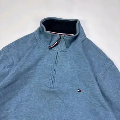 Polerón azul Tommy Hilfiger con cierre - miniatura 3