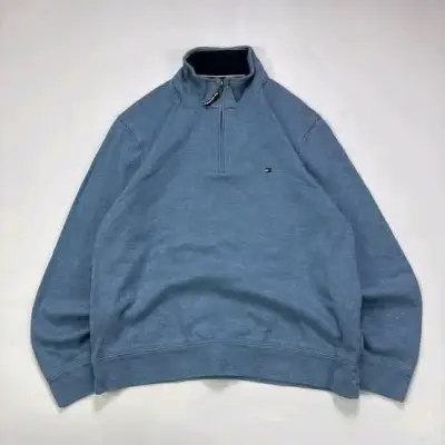 Polerón azul Tommy Hilfiger con cierre - miniatura 4