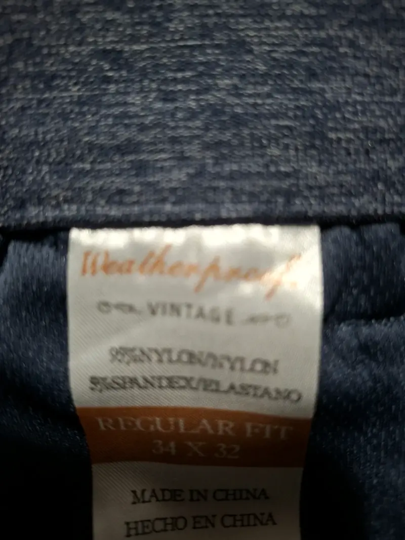 Pantalones Weatherproof Vintage Tech Pant Azul Talla 46 - 4
