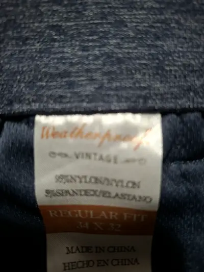 Pantalones Weatherproof Vintage Tech Pant Azul Talla 46 - miniatura 4