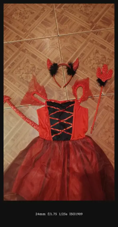 Disfraz de diablita para niña con accesorios - miniatura 4
