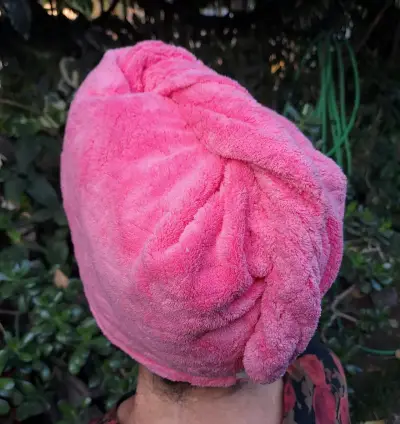 Toalla turbante para cabello de microfibra - miniatura 1