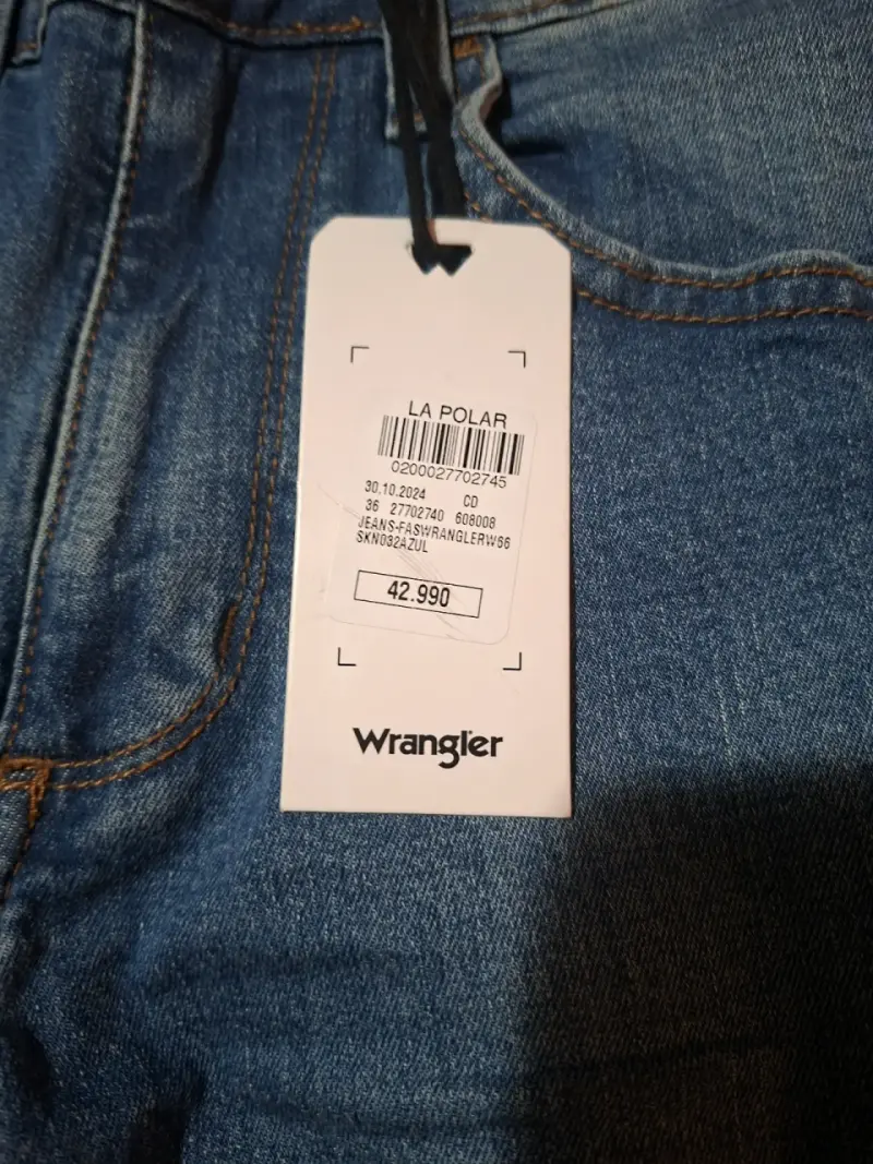 Jeans Wrangler Talla 44 Azul - 2