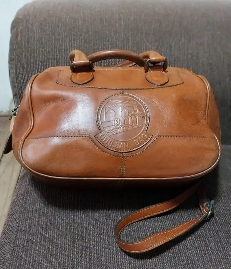 Bolso de cuero marrón Chilean Bag vintage - 1