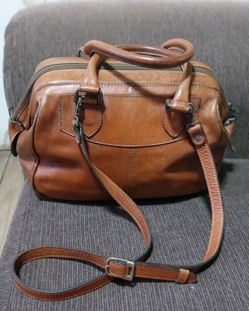 Bolso de cuero marrón Chilean Bag vintage - 4
