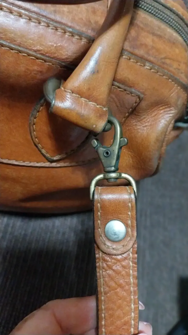 Bolso de cuero marrón Chilean Bag vintage - 5