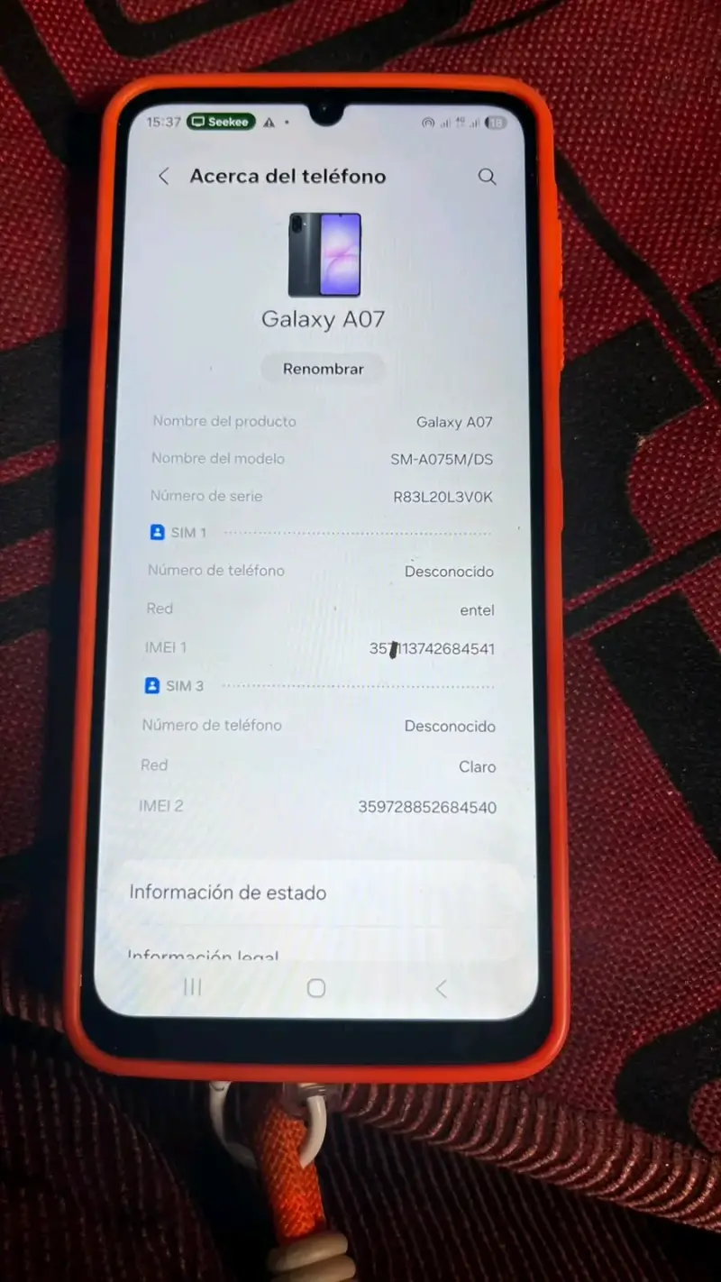 Samsung Galaxy A07 con funda protectora - 3