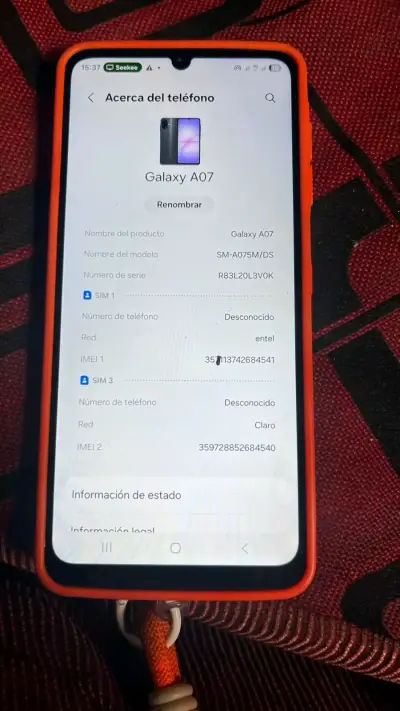 Samsung Galaxy A07 con funda protectora - miniatura 3