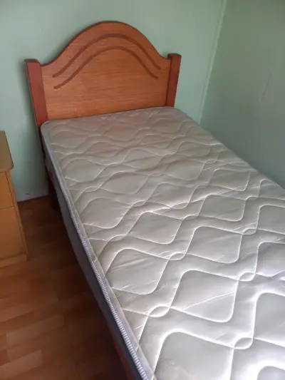 Cama de madera individual con colchón incluido - miniatura 4