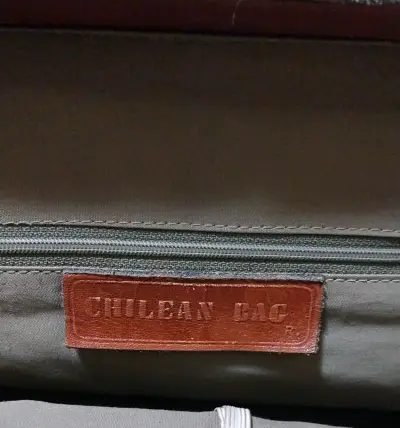Cartera de cuero marrón con hebilla - miniatura 5