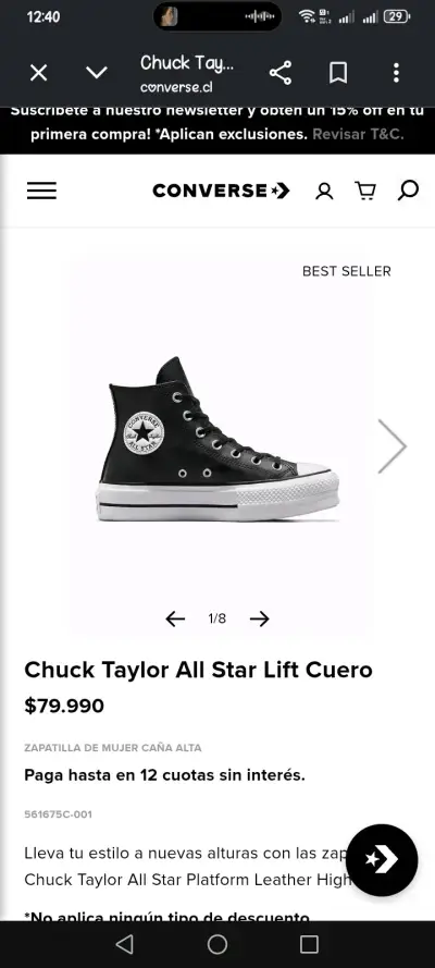 Zapatillas Converse Chuck Taylor All Star negras - miniatura 4
