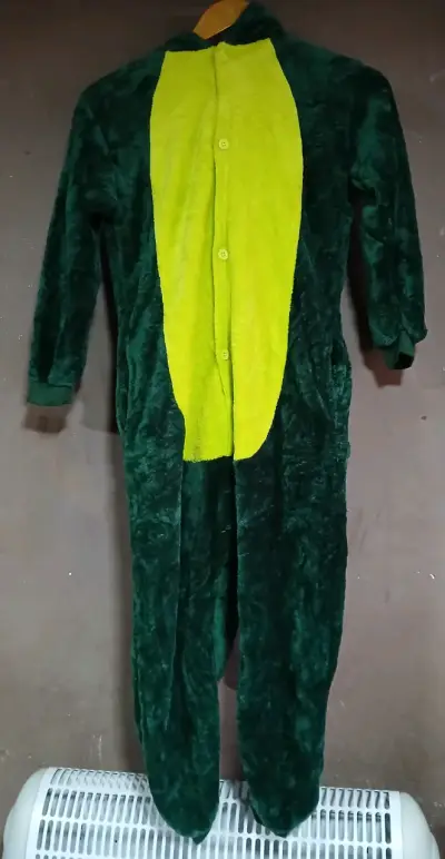 Disfraz de dinosaurio verde talla 8 a 10 años - miniatura 2