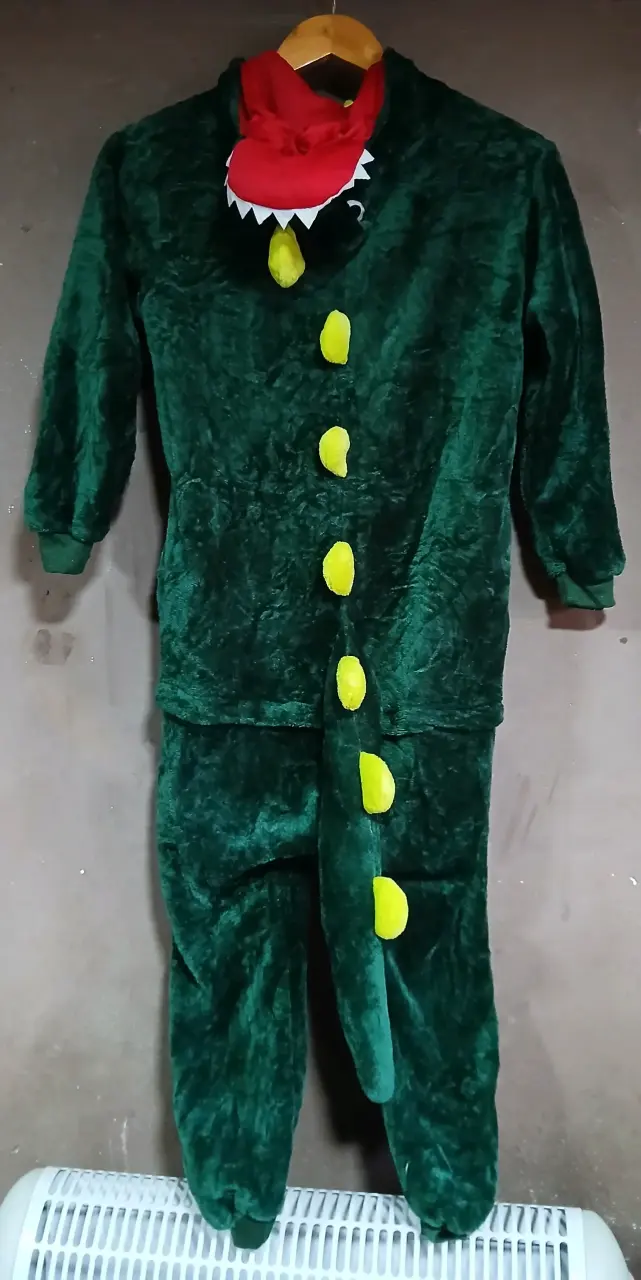 Disfraz de dinosaurio verde talla 8 a 10 años - 3