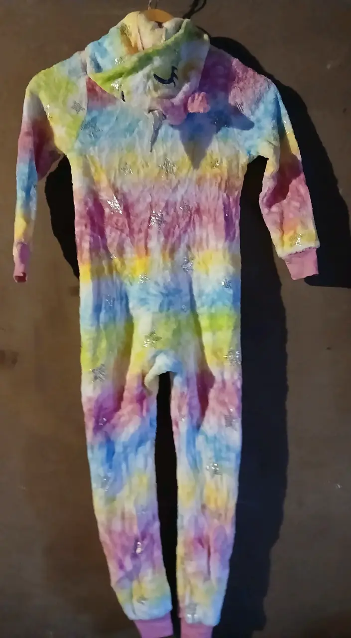 Pijama unicornio multicolor talla 5 a 6 años - 2