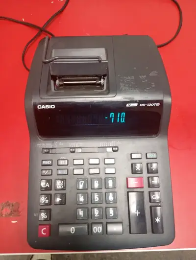 Calculadora Impresora Casio DR-120TM - miniatura 1