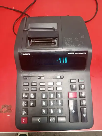 Calculadora Impresora Casio DR-120TM - miniatura 2