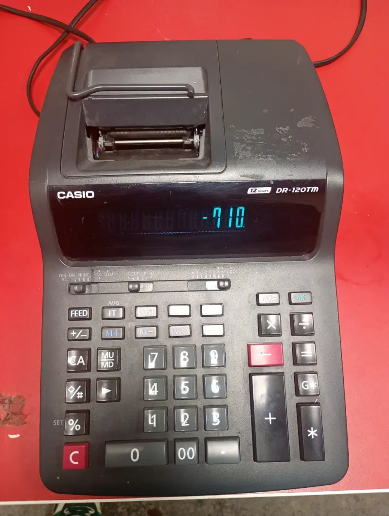 Calculadora Impresora Casio DR-120TM - 3