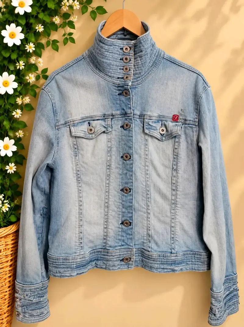 Chaqueta de mezclilla azul claro Foxy Jeans - 2