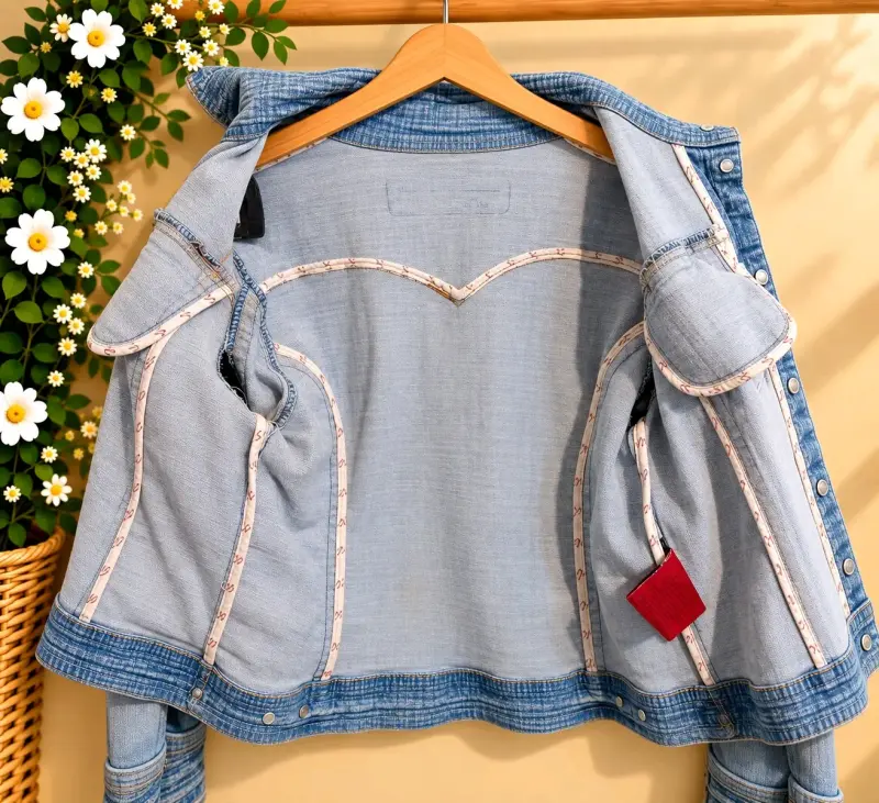 Chaqueta de mezclilla azul claro Foxy Jeans - 4