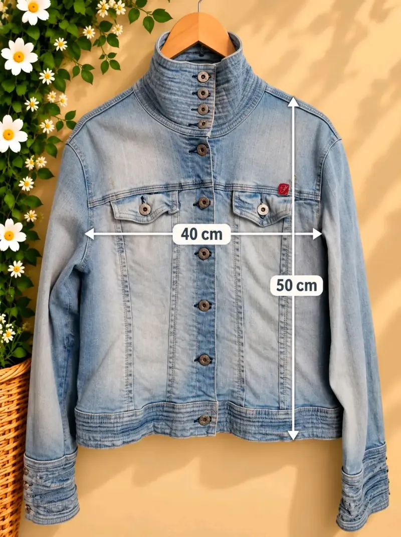 Chaqueta de mezclilla azul claro Foxy Jeans - 5