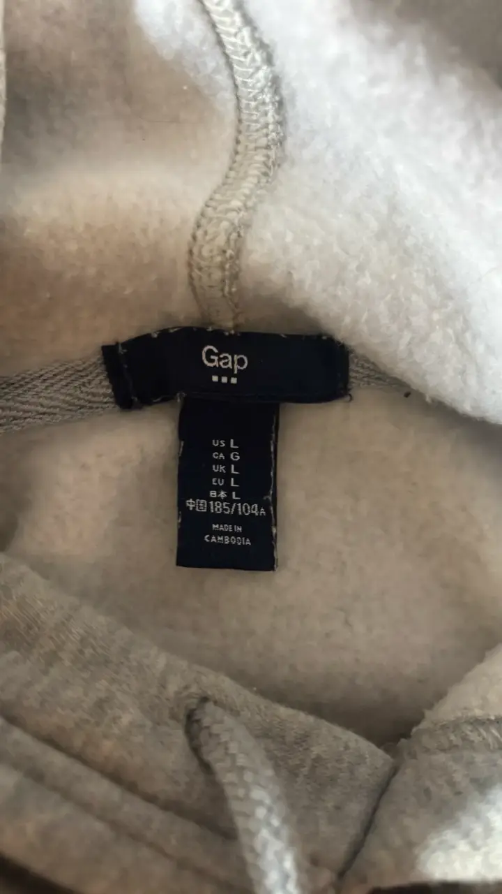 Polerón con capucha gris GAP para hombre - 3