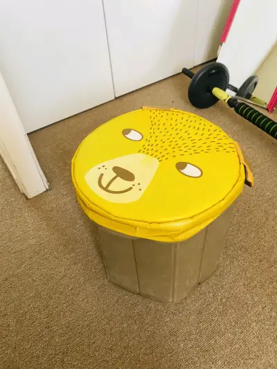 Cubo de almacenamiento infantil con diseño de león - miniatura 1
