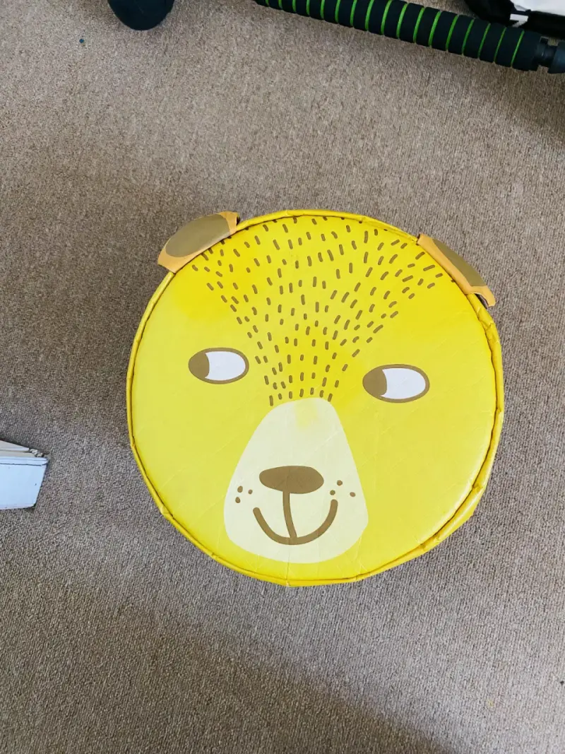 Cubo de almacenamiento infantil con diseño de león - 2