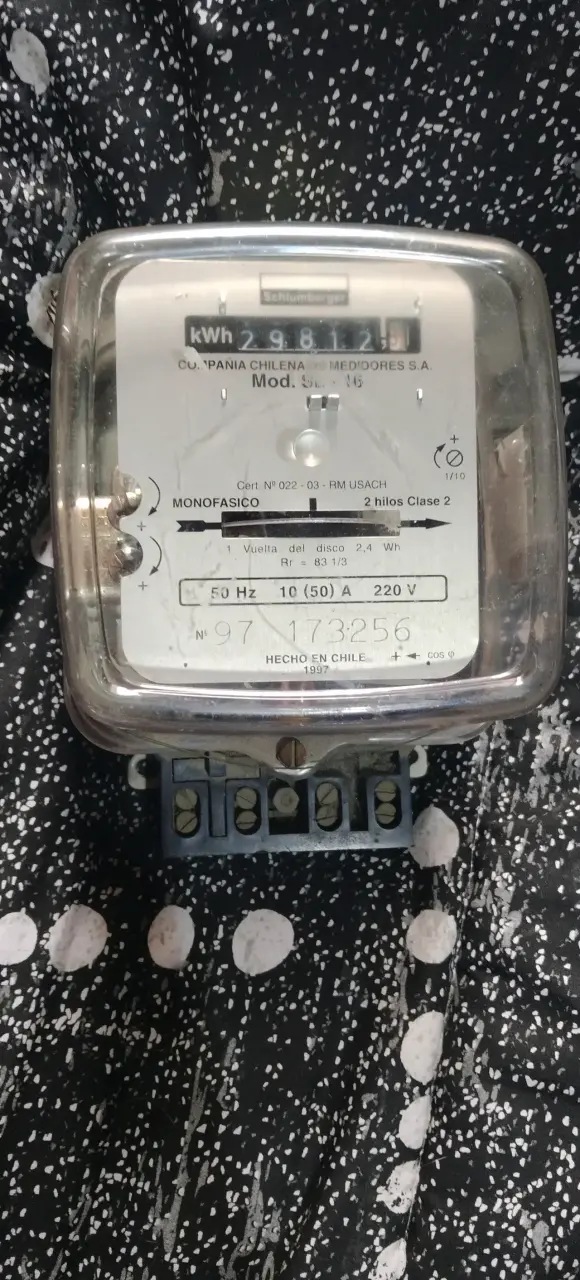 Medidor de electricidad monofásico KWH - 3