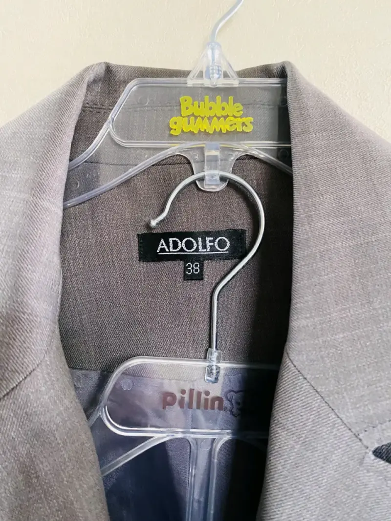 Traje formal gris para mujer Adolfo talla 38 - 3