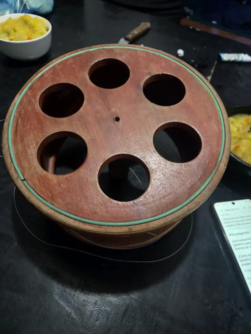 Carrete de madera para elevar volantin - 4