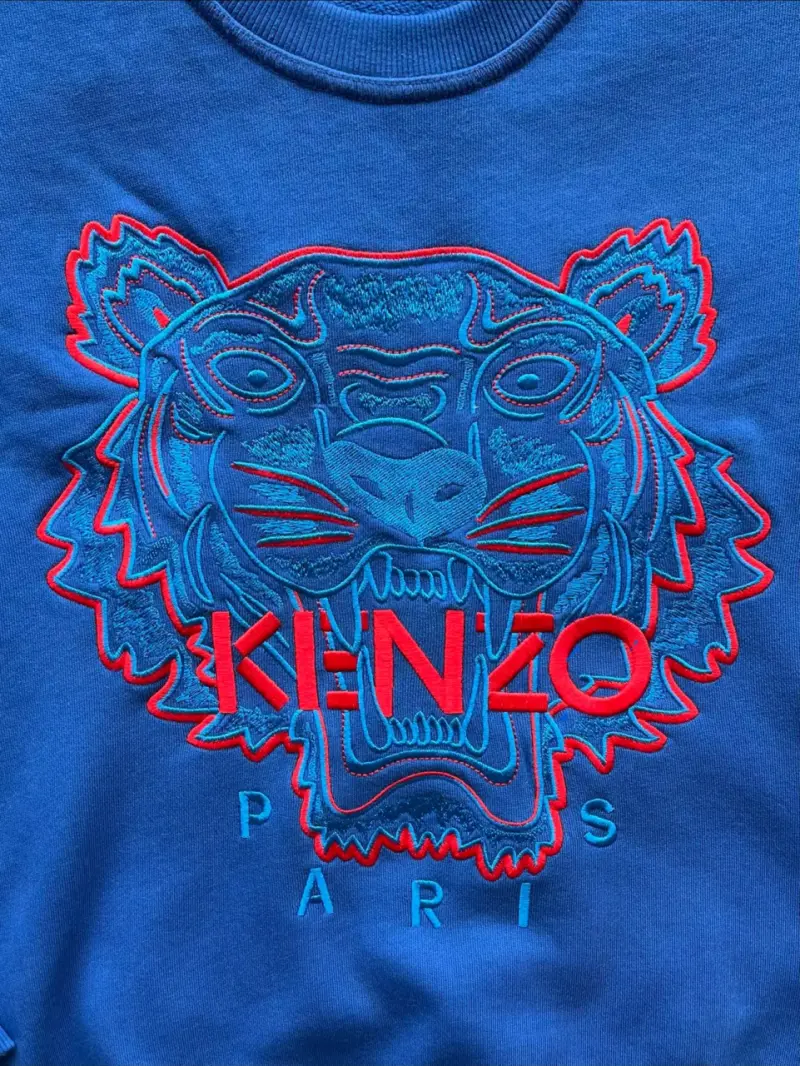 Polerón azul Kenzo con diseño de tigre original - 2