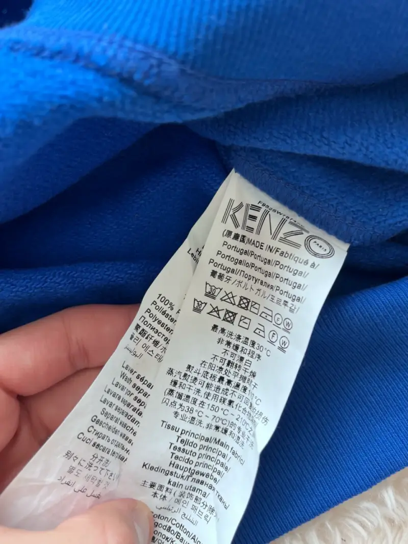 Polerón azul Kenzo con diseño de tigre original - 3