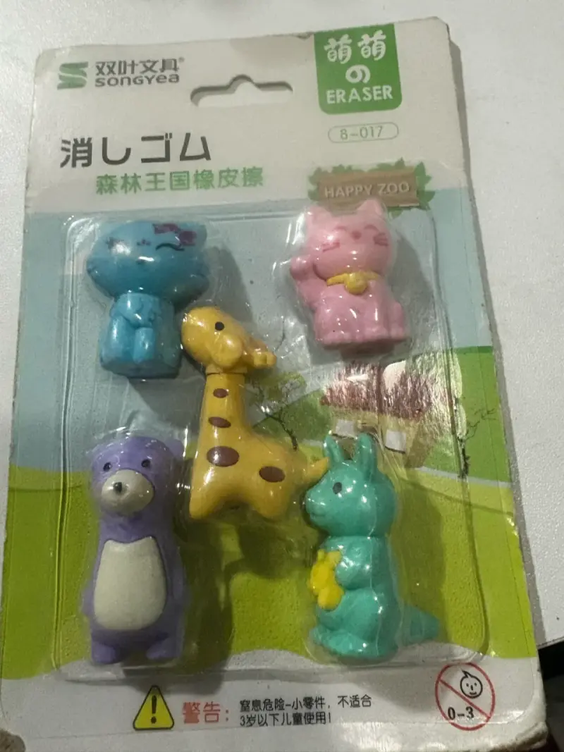Set de Gomas de Borrar en Formas Divertidas - 2