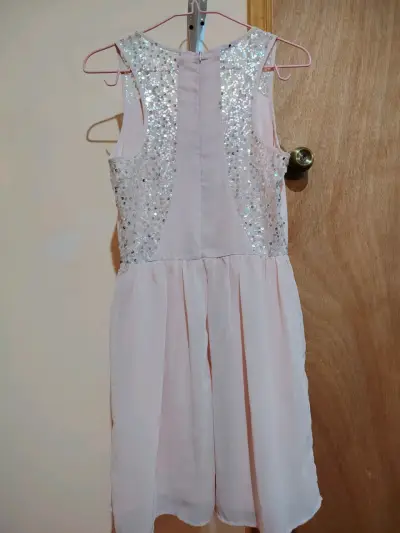 Vestido rosa con lentejuelas Socialite talla XS - miniatura 2