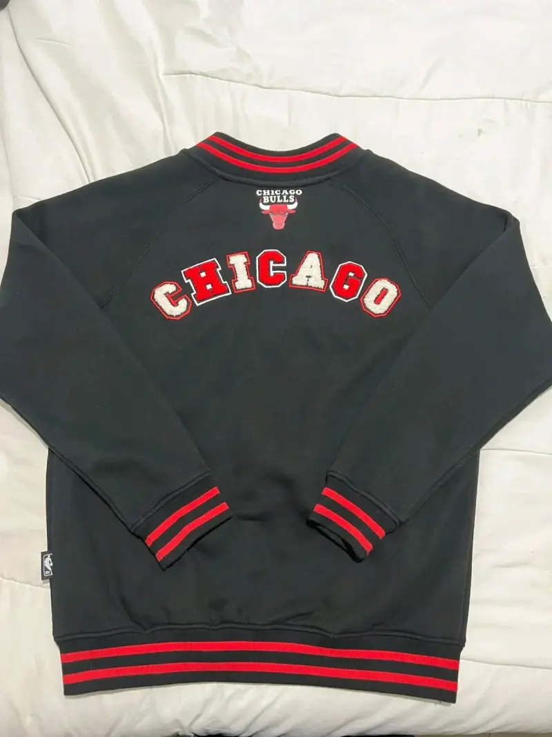 Chaqueta NBA Chicago Bulls negra y roja - 2
