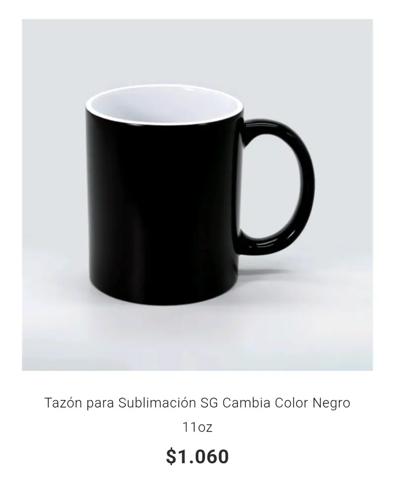 Tazón mágico cambia color negro 11oz - 3