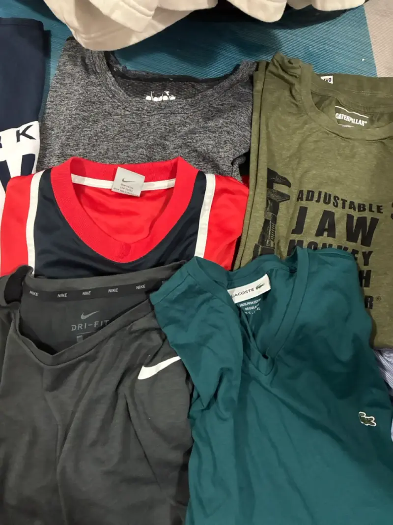 Lote 14 poleras de marcas variadas para hombre - 2